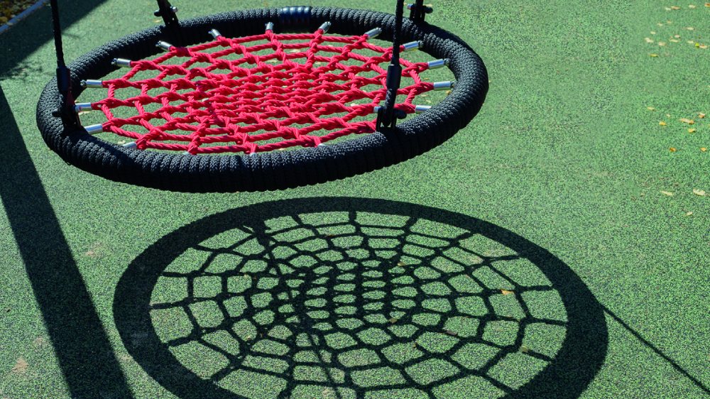 ReFlex rubber tiles installed on a playground safety surface